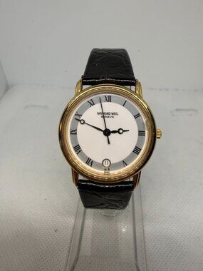Raymond Weil Geneve 5532 32MM Gold Plate White Dial Roman Swiss Quartz Watch